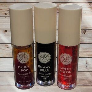 Set of 3 - WOOLZIES - Sweet Candy Lips - Tinted NATURAL LIP OILS - 0.15 OZ Size